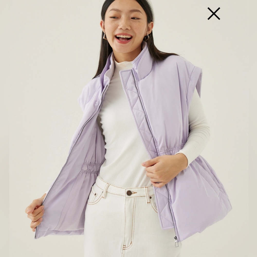 Onda Elastic 2-in-1 Puffer Jacket Lavender NWT - Picture 3 of 8